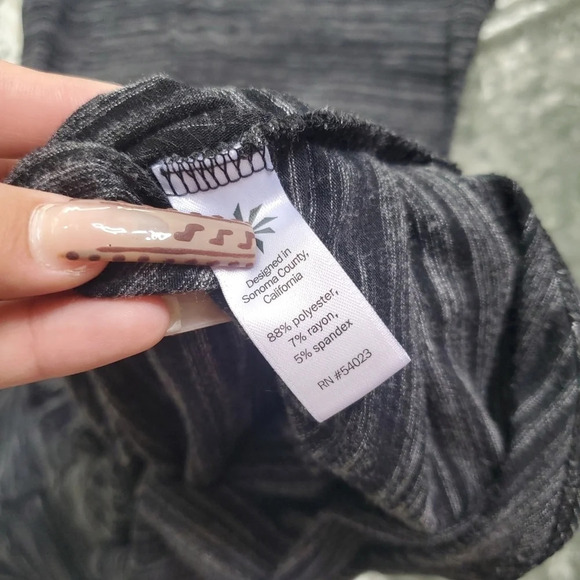 Athleta Downtown Gray Ruched Midi Dress - Picture 4 of 8